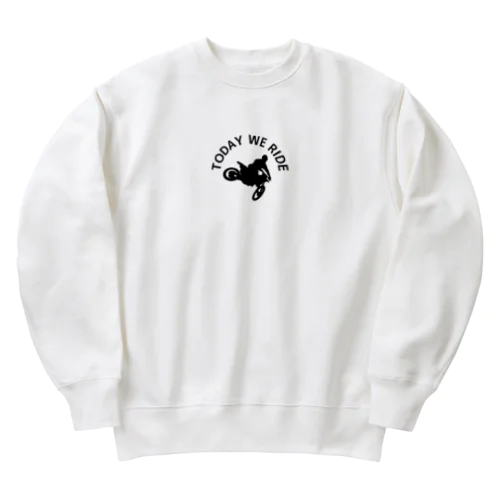 バイク好きのためのアイテム TODAY WE RIDE2 Heavyweight Crew Neck Sweatshirt