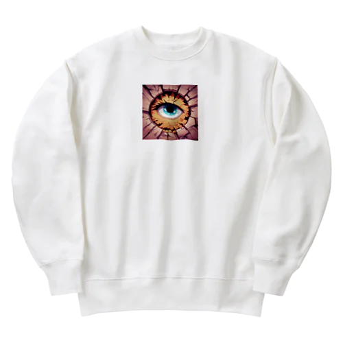 覗く眼 Heavyweight Crew Neck Sweatshirt