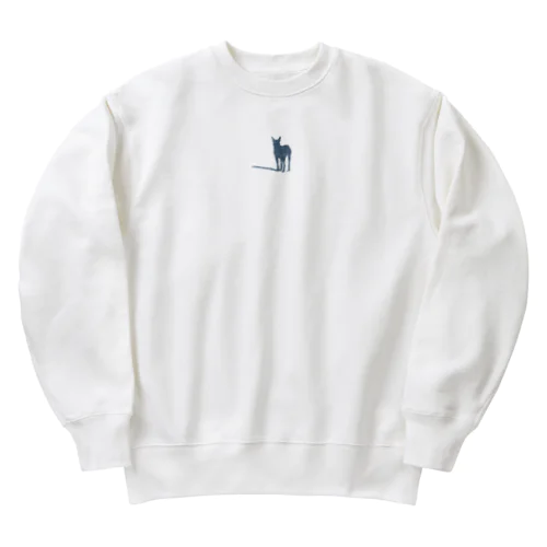 かっこいい犬のイラストグッズ Heavyweight Crew Neck Sweatshirt