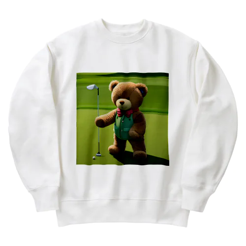 ゴルファーテディくん Heavyweight Crew Neck Sweatshirt