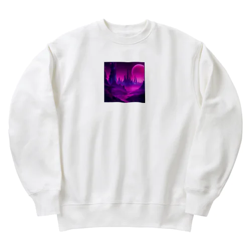 息をする宇宙、生命体が宇宙そのものの一部である Heavyweight Crew Neck Sweatshirt