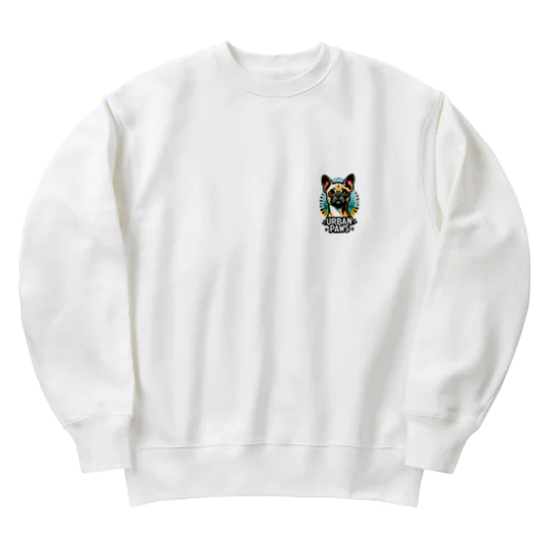 パグチワワ「Urban paws 」 Heavyweight Crew Neck Sweatshirt