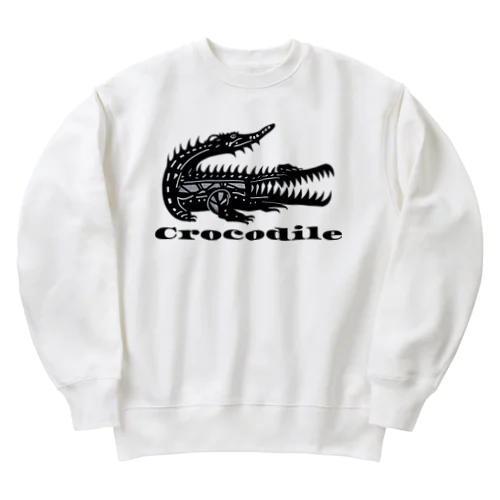 トライバルクロコダイル Heavyweight Crew Neck Sweatshirt