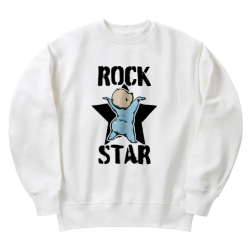 ROCK STAR Heavyweight Crew Neck Sweatshirt