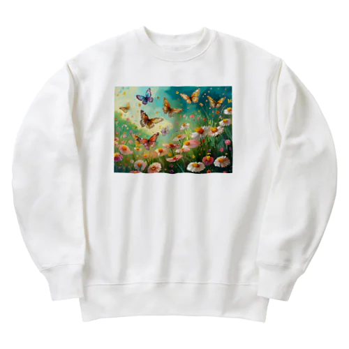 花とちょう Heavyweight Crew Neck Sweatshirt