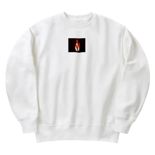 燃える炎 Heavyweight Crew Neck Sweatshirt