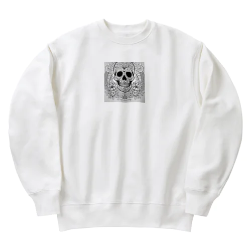 デイ・オブ・ザ・デット等のメキシコの文化を反映させたスカル Heavyweight Crew Neck Sweatshirt