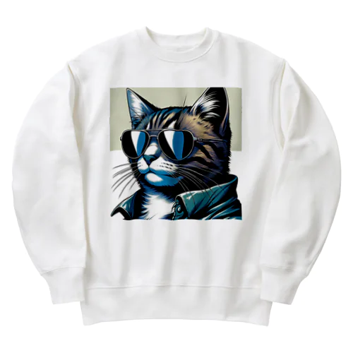 グラサンキャット Heavyweight Crew Neck Sweatshirt