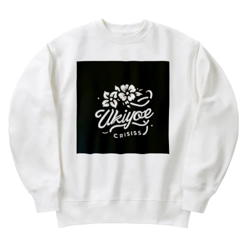 UkiyE クライシスロゴシリーズ Heavyweight Crew Neck Sweatshirt