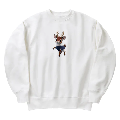 キュートな小鹿ダンス Heavyweight Crew Neck Sweatshirt