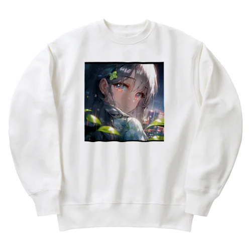 銀髪美女クローズアップシリーズ1 Heavyweight Crew Neck Sweatshirt