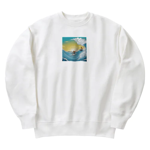 ハワイ　サーフィン Heavyweight Crew Neck Sweatshirt