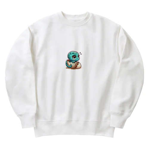 可愛い恐竜 Heavyweight Crew Neck Sweatshirt