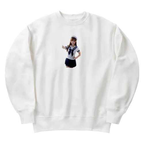 AI美女 Heavyweight Crew Neck Sweatshirt