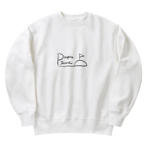 Papa time Heavyweight Crew Neck Sweatshirt