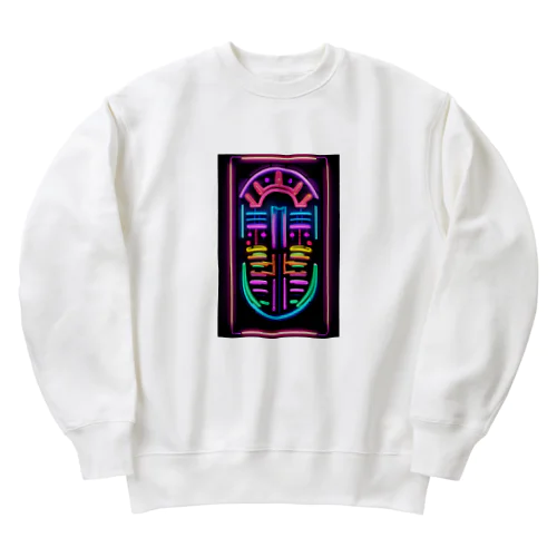 Abstract_Neonsign02 Heavyweight Crew Neck Sweatshirt