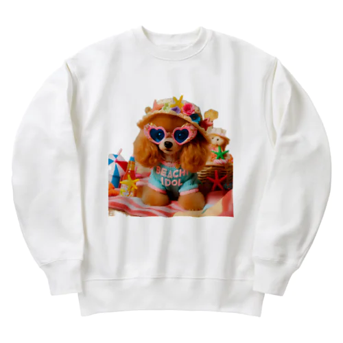 といぷーしか勝たん：BEACH IDOL Heavyweight Crew Neck Sweatshirt