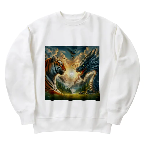 虎、鳳凰、龍 Heavyweight Crew Neck Sweatshirt