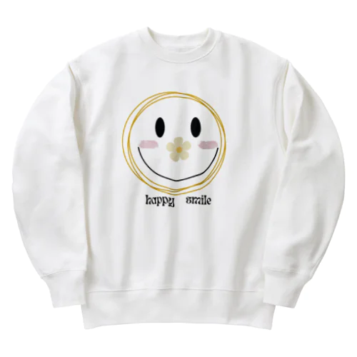 幸せ笑顔 Heavyweight Crew Neck Sweatshirt