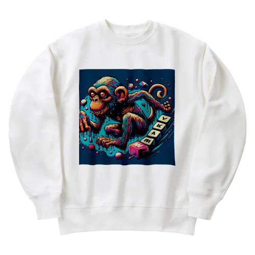 「サルFUNKY」 Heavyweight Crew Neck Sweatshirt