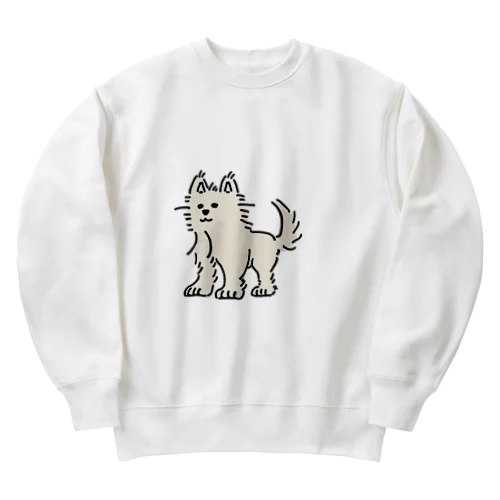 かわいいぬ(色付き Heavyweight Crew Neck Sweatshirt