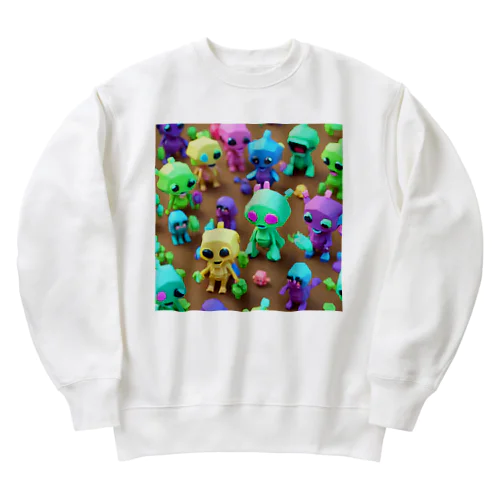 集まれKAWAii宇宙人 Heavyweight Crew Neck Sweatshirt