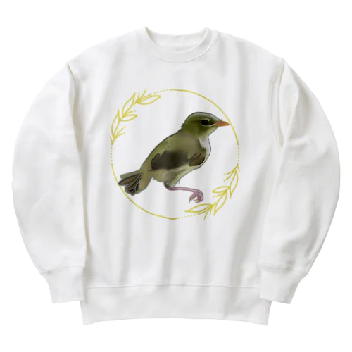 ウグイスのヒナちゃん Heavyweight Crew Neck Sweatshirt