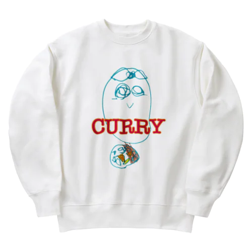 おばけのカレー Heavyweight Crew Neck Sweatshirt