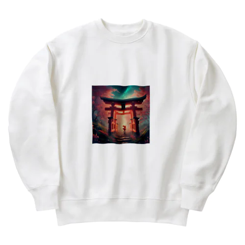 お稲荷様のご利益を Heavyweight Crew Neck Sweatshirt