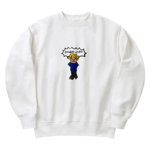 知りまセンター分け Heavyweight Crew Neck Sweatshirt