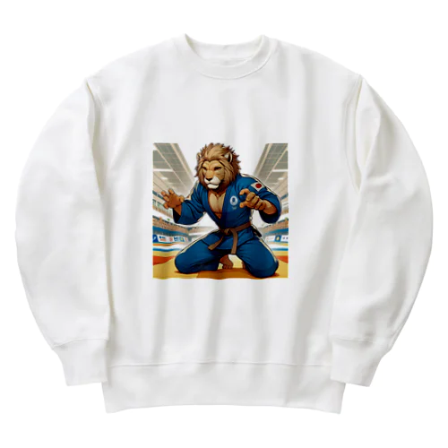 ライオン柔道師範 Heavyweight Crew Neck Sweatshirt