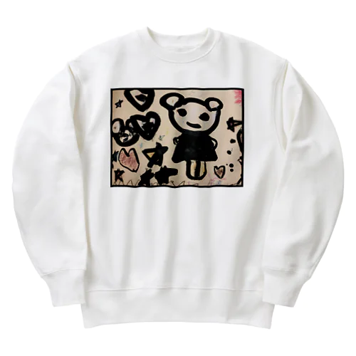 やみやみくまさん Heavyweight Crew Neck Sweatshirt