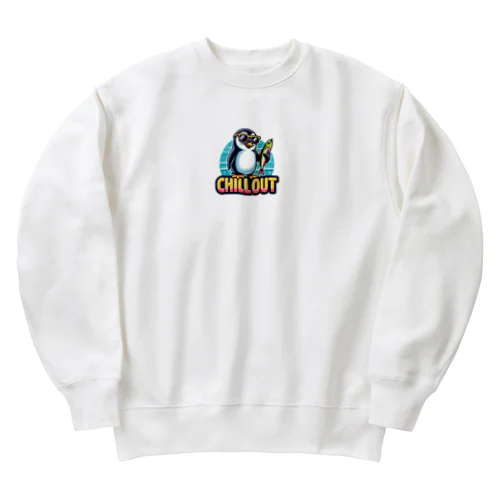 かっこいいペンギン Heavyweight Crew Neck Sweatshirt