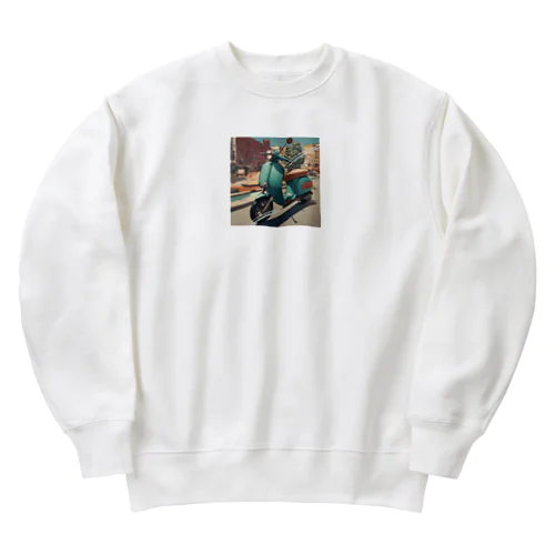 スクーターでお出かけしよう Heavyweight Crew Neck Sweatshirt