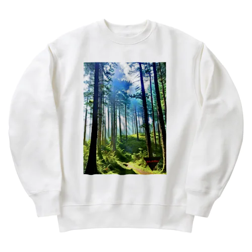 One_order 神秘的な森林 Heavyweight Crew Neck Sweatshirt