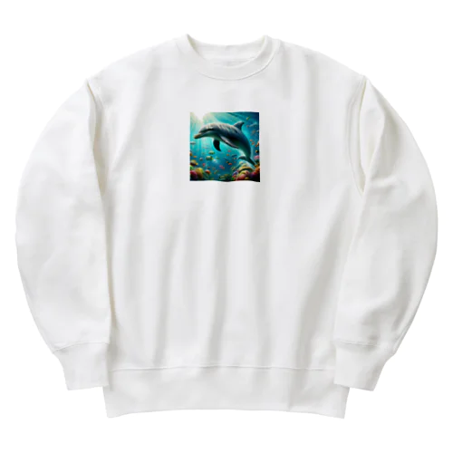 美しいイルカ Heavyweight Crew Neck Sweatshirt