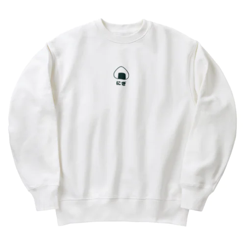 にぎ Heavyweight Crew Neck Sweatshirt