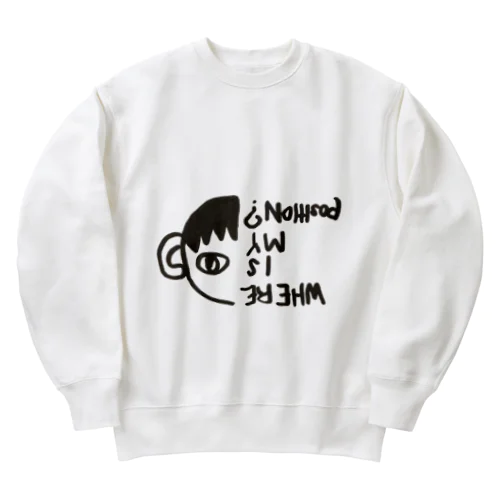 左寄り Heavyweight Crew Neck Sweatshirt