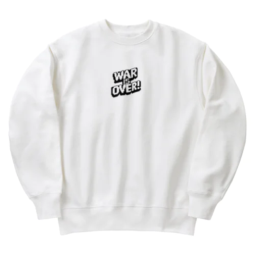 WAR IS OVER_01 Heavyweight Crew Neck Sweatshirt