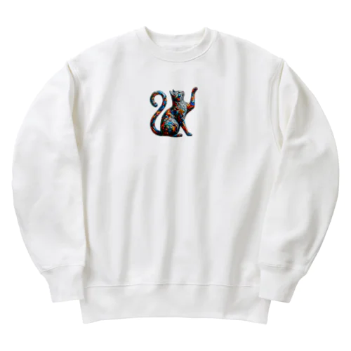 ガラス猫03 Heavyweight Crew Neck Sweatshirt