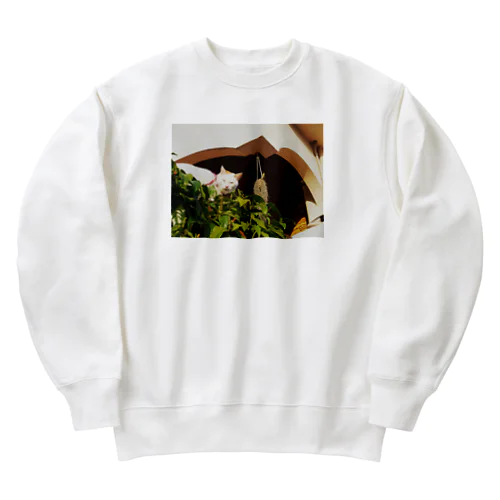 眩しい猫 Heavyweight Crew Neck Sweatshirt