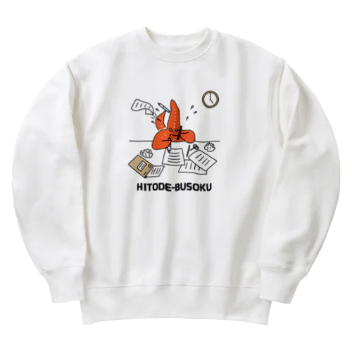 ヒトデ不足 Heavyweight Crew Neck Sweatshirt