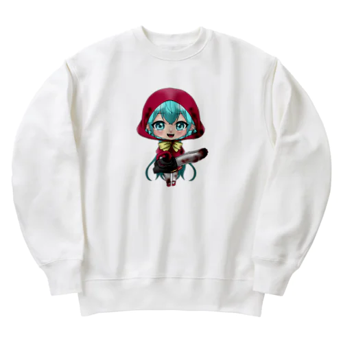 1狩りかな？！蛇蝎家冷音ちゃん！ Heavyweight Crew Neck Sweatshirt