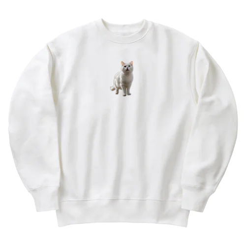 白猫ちゃん Heavyweight Crew Neck Sweatshirt