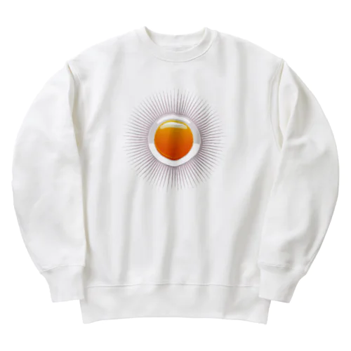 シンプルな太陽デザイン Heavyweight Crew Neck Sweatshirt