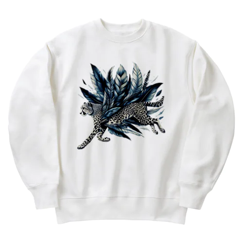 フェザーランナーcheetah Heavyweight Crew Neck Sweatshirt