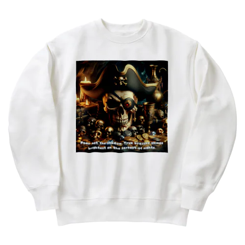 Shadowed Treasures: The Pirate's Legacy Heavyweight Crew Neck Sweatshirt