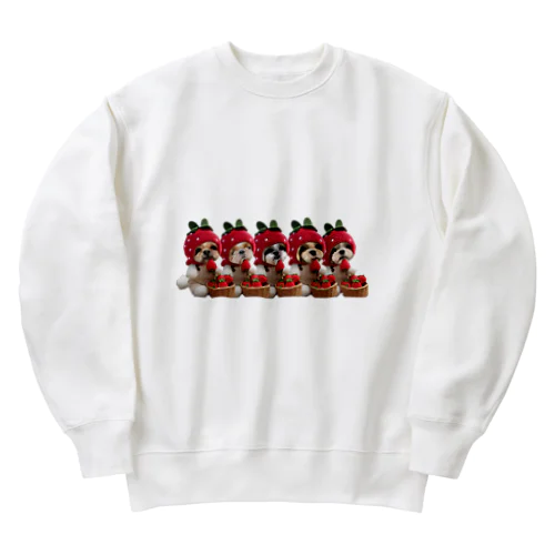 じいじプレゼント　白 Heavyweight Crew Neck Sweatshirt