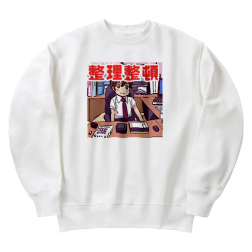 整理整頓＠サラリーマン Heavyweight Crew Neck Sweatshirt