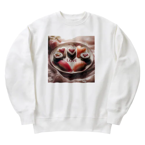 寿司LOVE♡ Heavyweight Crew Neck Sweatshirt